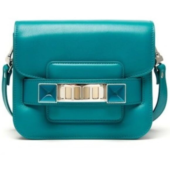 Proenza Schouler Handbags - Proenza Schouler Women's Tiny Ps11 Smooth Calf Pall/Lacq Verdena Bag Small 061